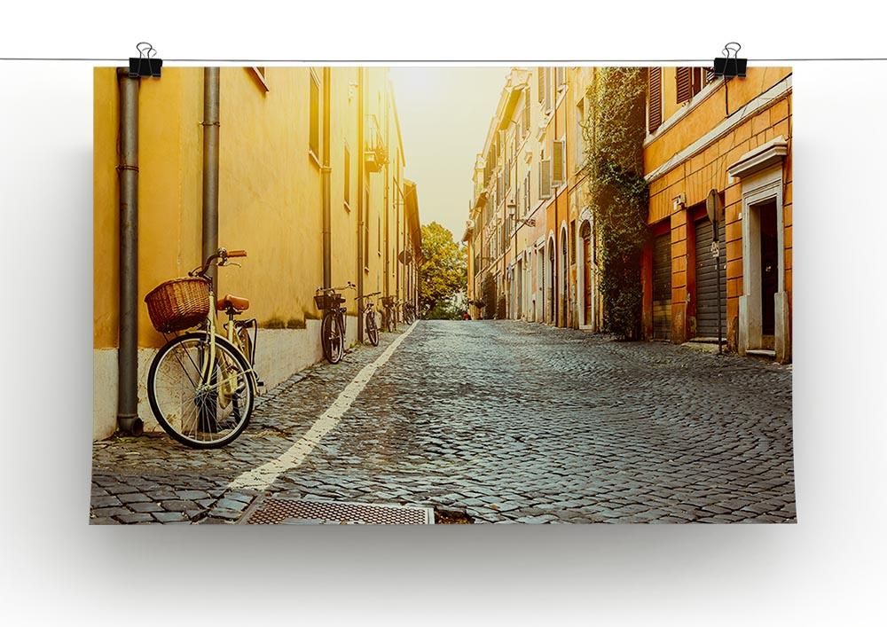 Old Street in Rome Canvas Print or Poster