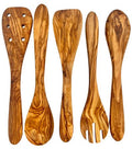 Choixe Hand-Carved Olive Wood Cooking Utensil Set