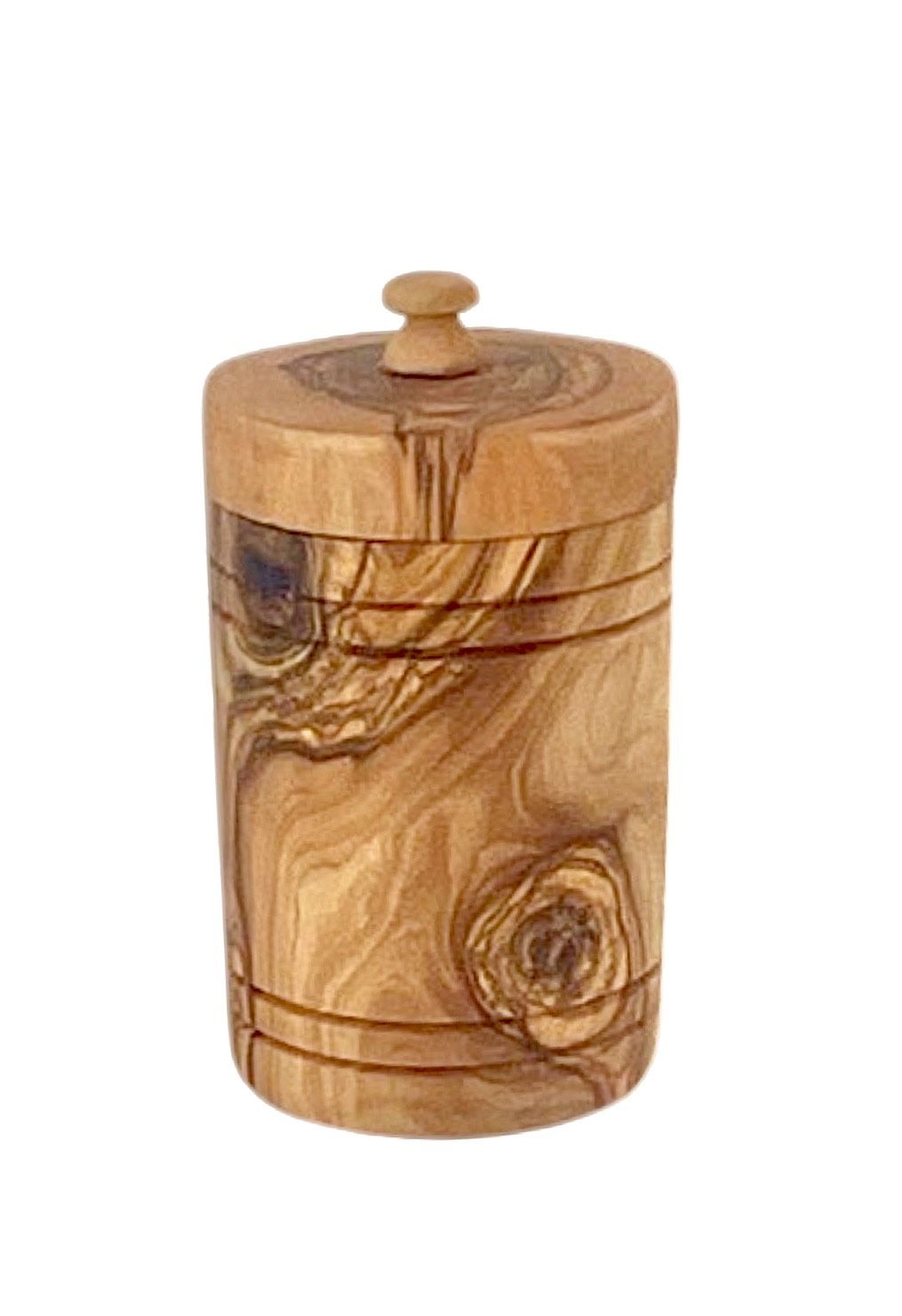 Choixe Hand-Carved Spice Jar and Lidded Salt Keeper