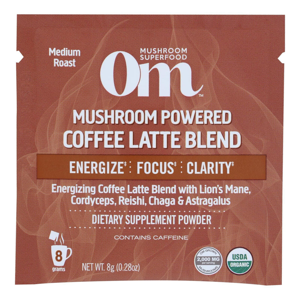 Organic Mushroom Coffee Latte Powder for Focus & Immunity