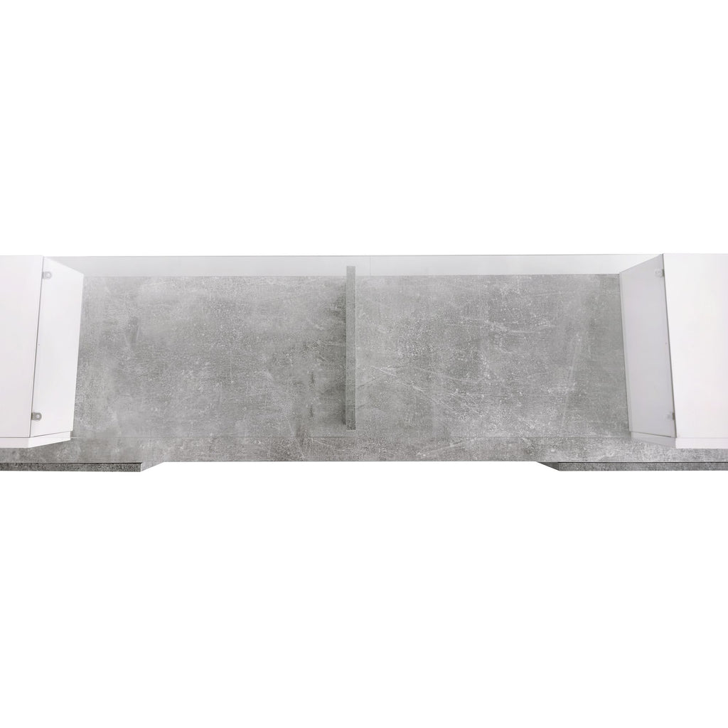 Sculptural TV Stand with Illuminated Display Shelves
