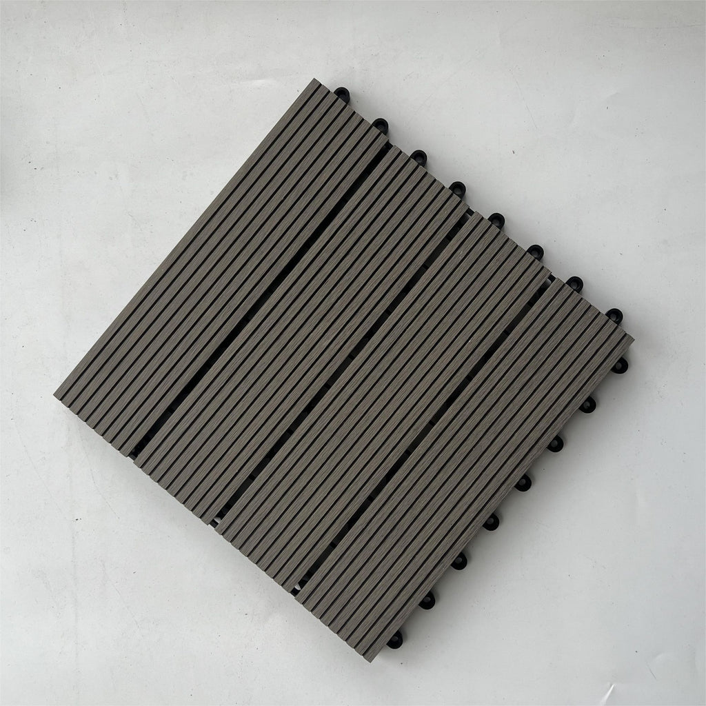 Snap-Together Outdoor Garden Floor Tiles