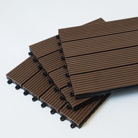 Snap-Together Outdoor Garden Floor Tiles