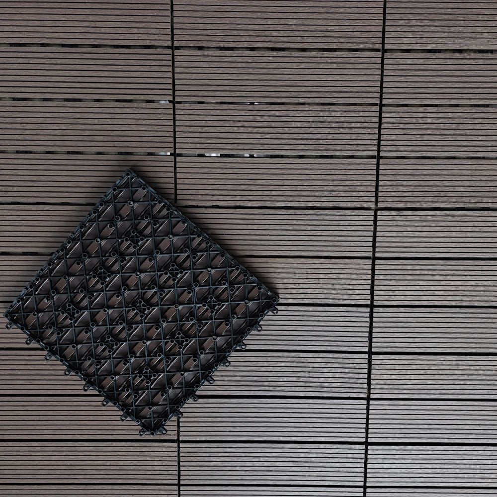 Snap-Together Outdoor Garden Floor Tiles