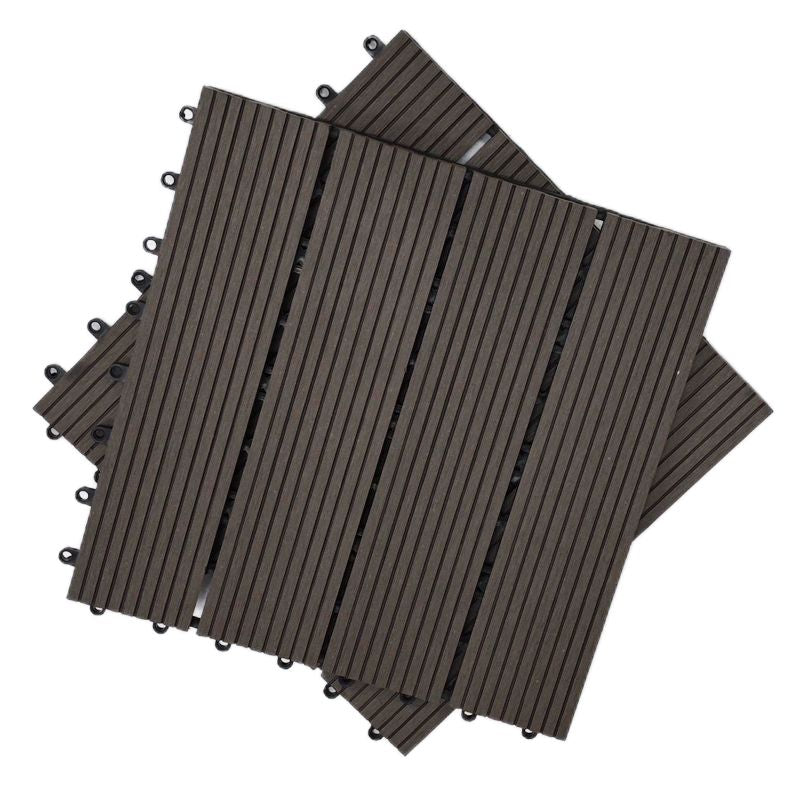 Snap-Together Outdoor Garden Floor Tiles