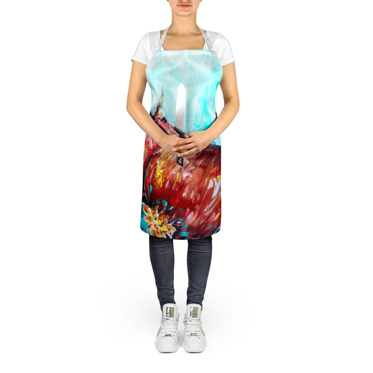 Onion Funions Apron – Vibrant Art, Comfortable Fit for Cooking & Gardening
