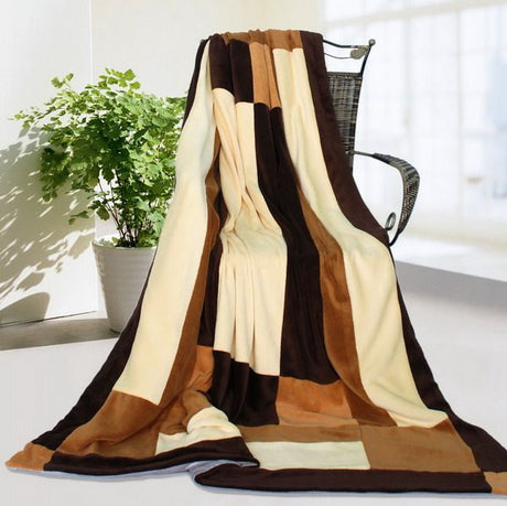 Soft Patchwork Throw for Home and Travel
