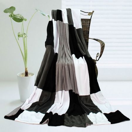 Onitiva Soft Patchwork Throw for Home and Travel