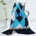 Plaids Bliss Soft Patchwork Throw Blanket