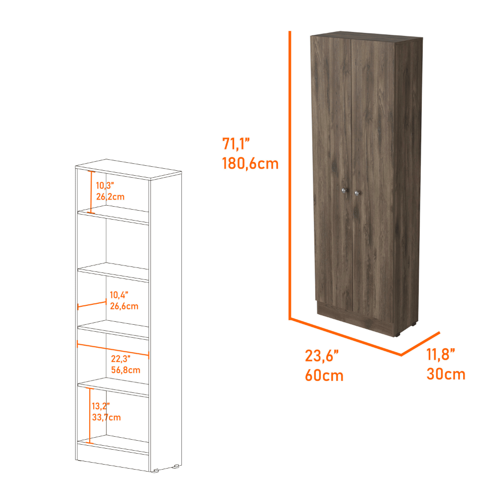 Ontario Kitchen Island and Pantry Cabinet Set