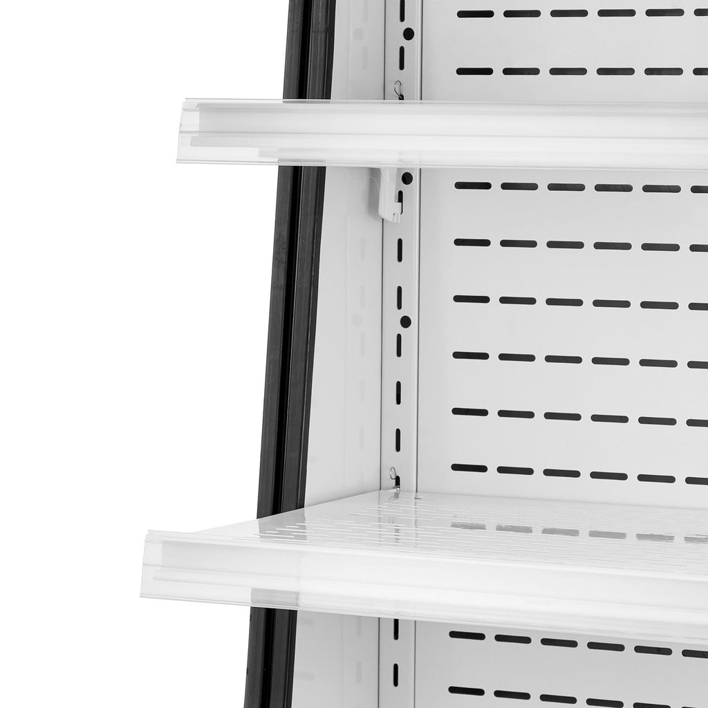 Commercial Open Air Merchandiser with Digital Controls and Energy-Saving Curtain