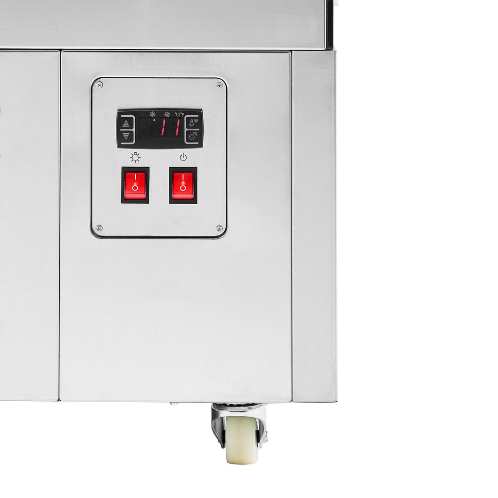 Open Air Merchandiser Commercial Refrigerator with Air Curtain and LED Display
