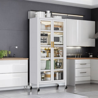 Mobile Vertical Kitchen Storage Cabinet