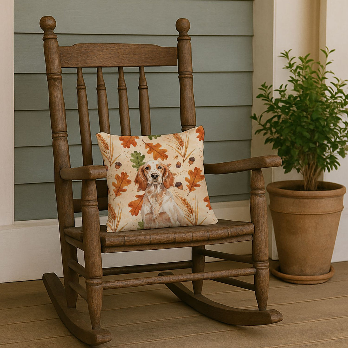 English Setter Heirloom Fall Accent Pillow