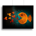 Orange Fish Canvas Print – Vibrant Wall Art for Any Room