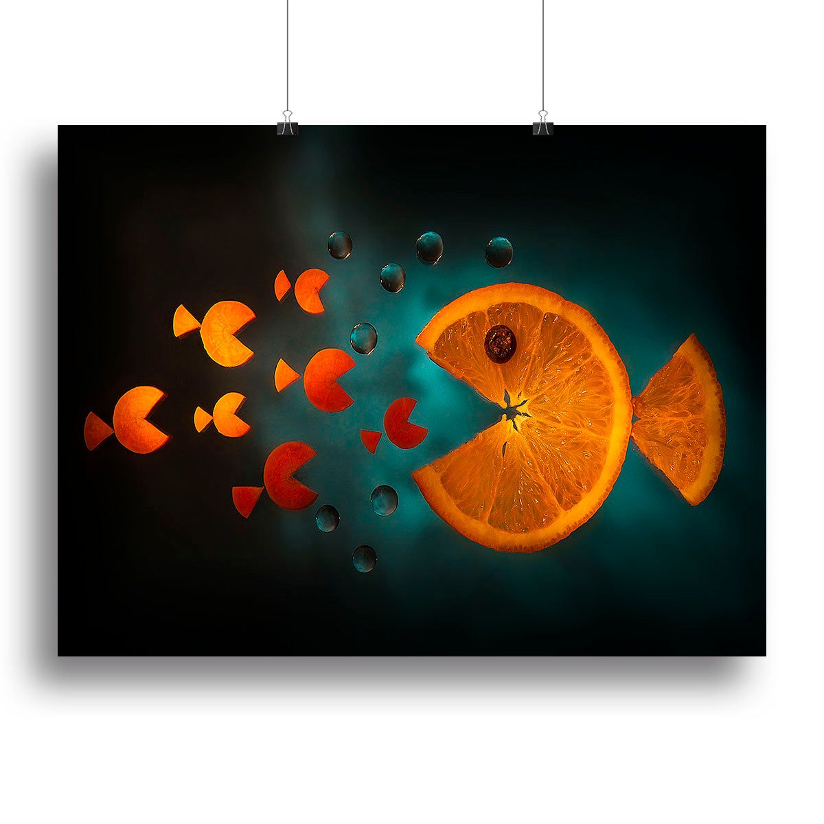 Orange Fish Canvas Print – Vibrant Wall Art for Any Room