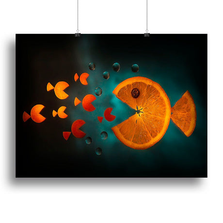 Orange Fish Canvas Print – Vibrant Wall Art for Any Room