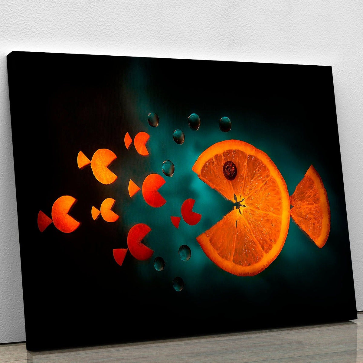 Orange Fish Canvas Print – Vibrant Wall Art for Any Room