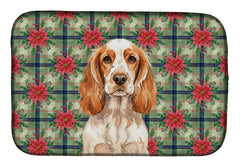 English Cocker Spaniel Christmas Dish-Drying Mat