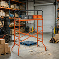 Mobile Rolling Scaffold with Dual-Side Ladders