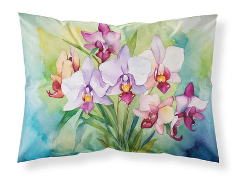 Watercolor Orchids Decorative Standard Pillowcase