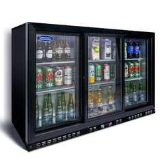 ORIKOOL Premium Beverage Refrigerator with Sliding Glass Doors