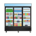 70 Cu. Glass Door Merchandiser Refrigerator with LED Top Panel