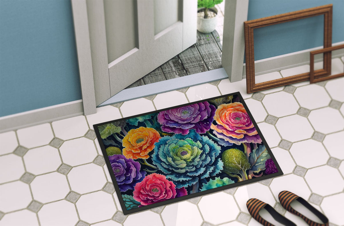 Ornamental Kale in Color Indoor-Outdoor Doormat