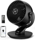 13- Quiet Oscillating Fan for Bedroom with Remote, 4 Speeds, 8H Timer - Black WiFi