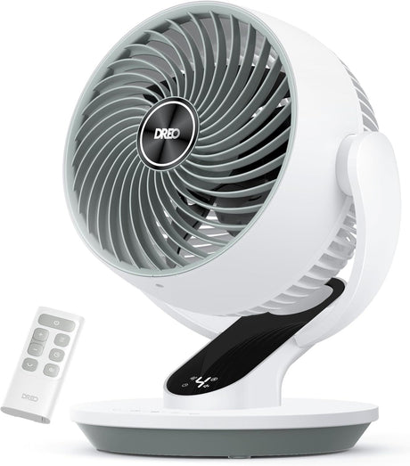 13- Quiet Oscillating Fan for Bedroom with Remote, 4 Speeds, 8H Timer