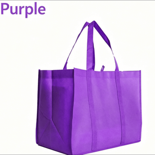 Foldable Dark Green Gusseted Shopping Bag
