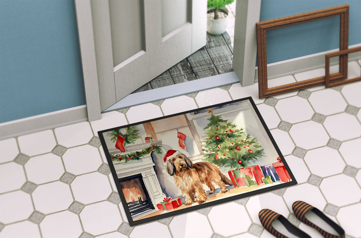 Otterhound Cozy Christmas Artwork Doormat