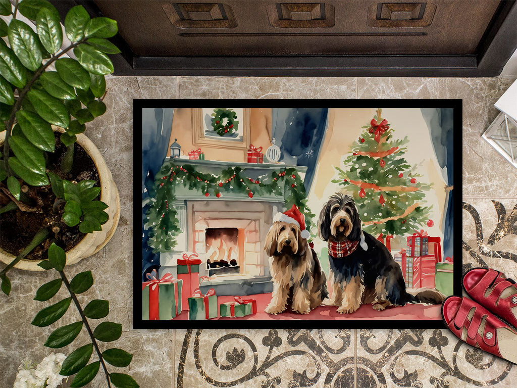 Otterhound Cozy Christmas Indoor-Outdoor Doormat