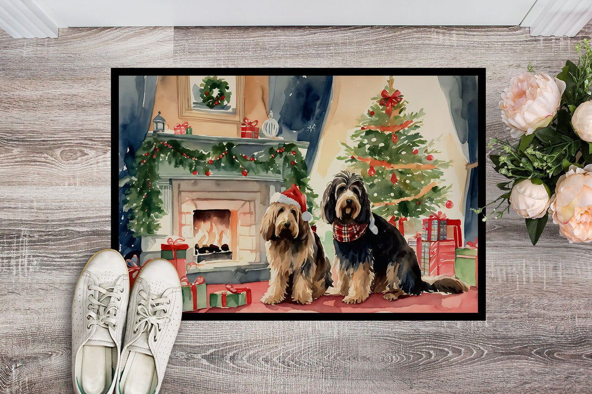Otterhound Cozy Christmas Indoor-Outdoor Doormat