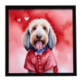 Otterhound Valentine Framed Wall Art