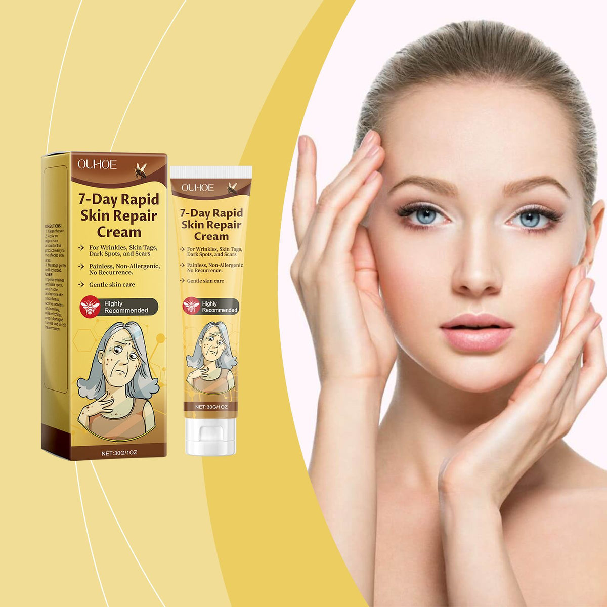OUHOE Skincare Cream: Moisturize, Hydrate & Target Fine Lines