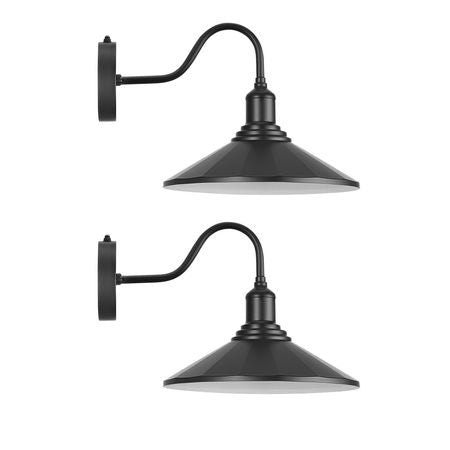Farmhouse Gooseneck Barn Lights with Dusk-to-Dawn Control