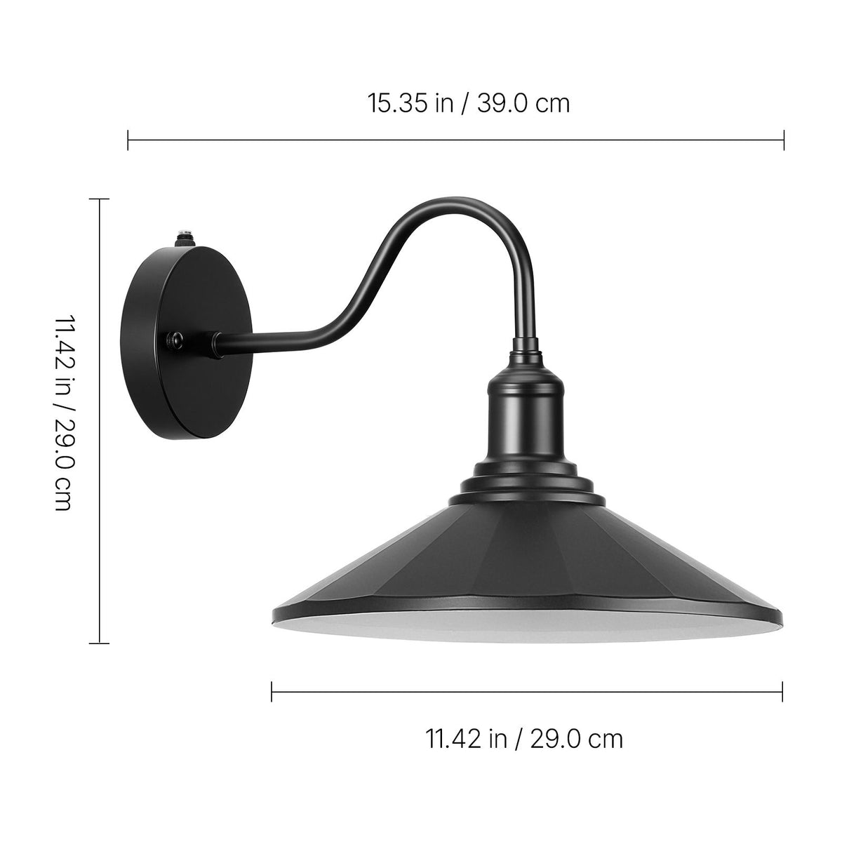 Farmhouse Gooseneck Barn Lights with Dusk-to-Dawn Control