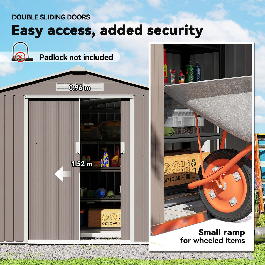 Outdoor Garden Storage Shed for Tools and Equipment
