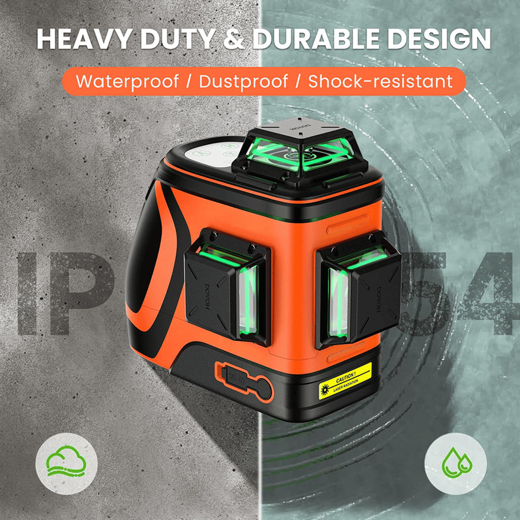 Ultra-Bright 110mW 360° Self-Leveling Outdoor Laser Level Kit