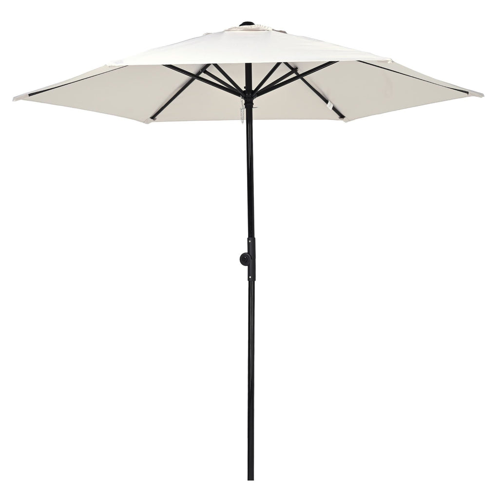 Ivory Tilt Patio Umbrella with Vented Canopy