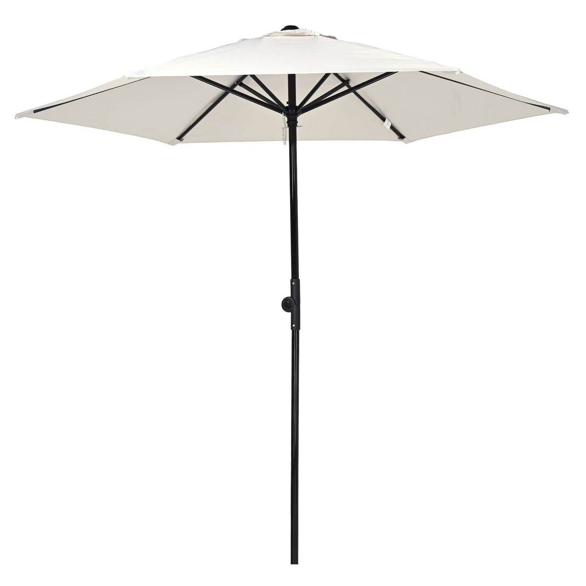 Ivory Tilt Patio Umbrella with Vented Canopy