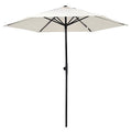 Ivory Tilt Patio Umbrella with Vented Canopy