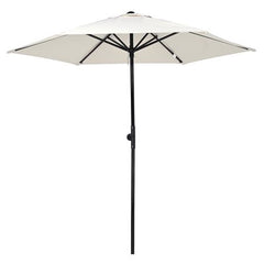 Ivory Tilt Patio Umbrella with Vented Canopy