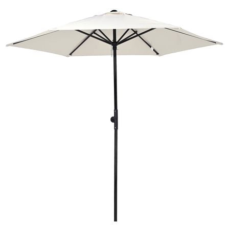 Ivory Tilt Patio Umbrella with Vented Canopy