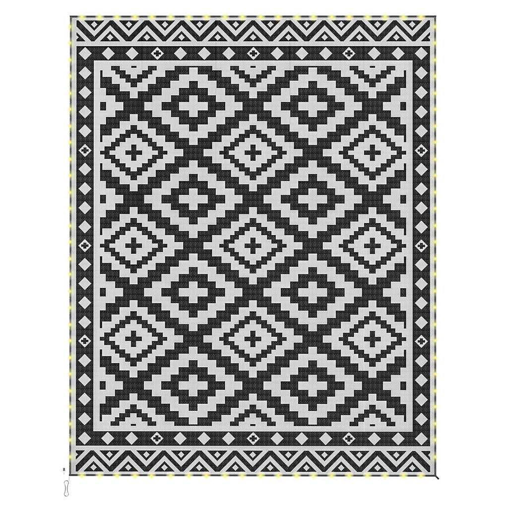 Reversible Outdoor Rug with Integrated LED Lights