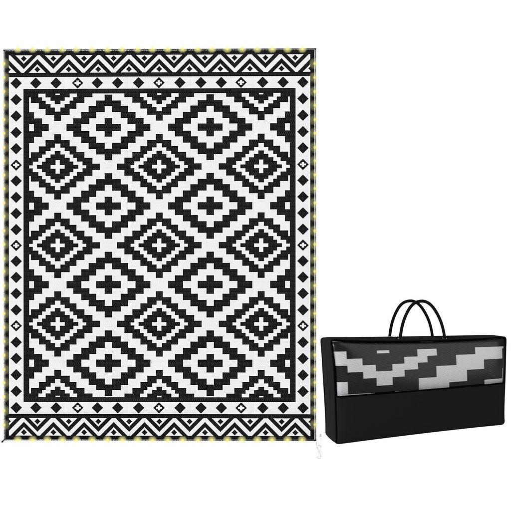 Reversible Outdoor Rug with Integrated LED Lights