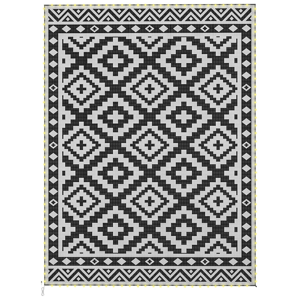 Reversible Lighted Outdoor Rug for Patios and Camping