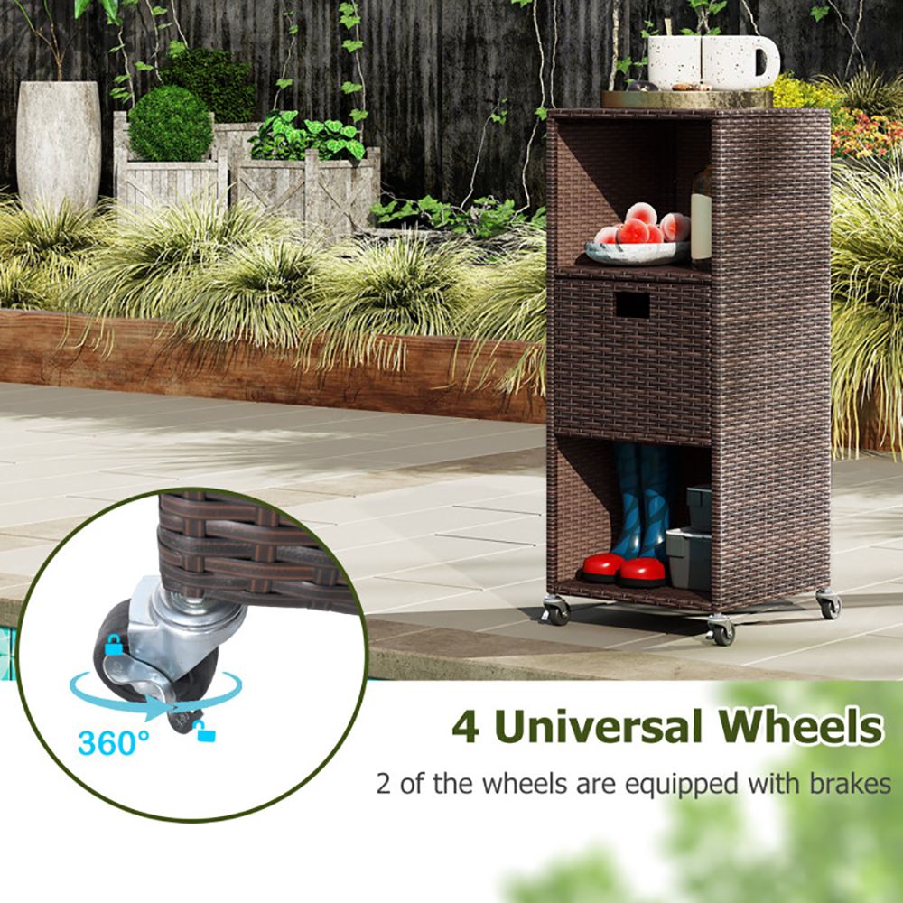Smart Outdoor Storage Cabinet for Patio & Poolside