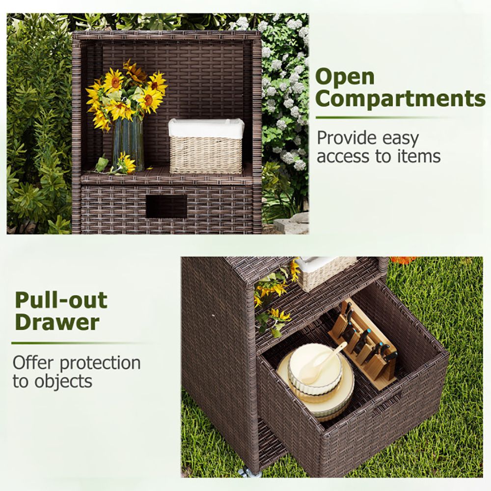 Smart Outdoor Storage Cabinet for Patio & Poolside
